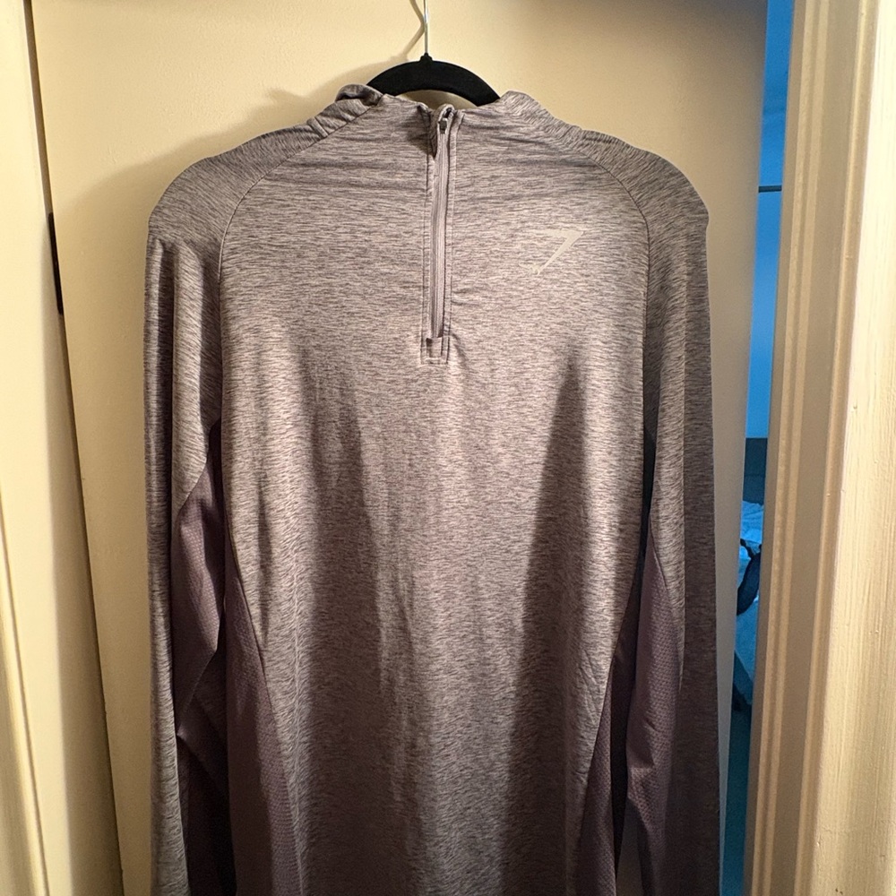 Gymshark Gray Quarter-Zip Hoodie
